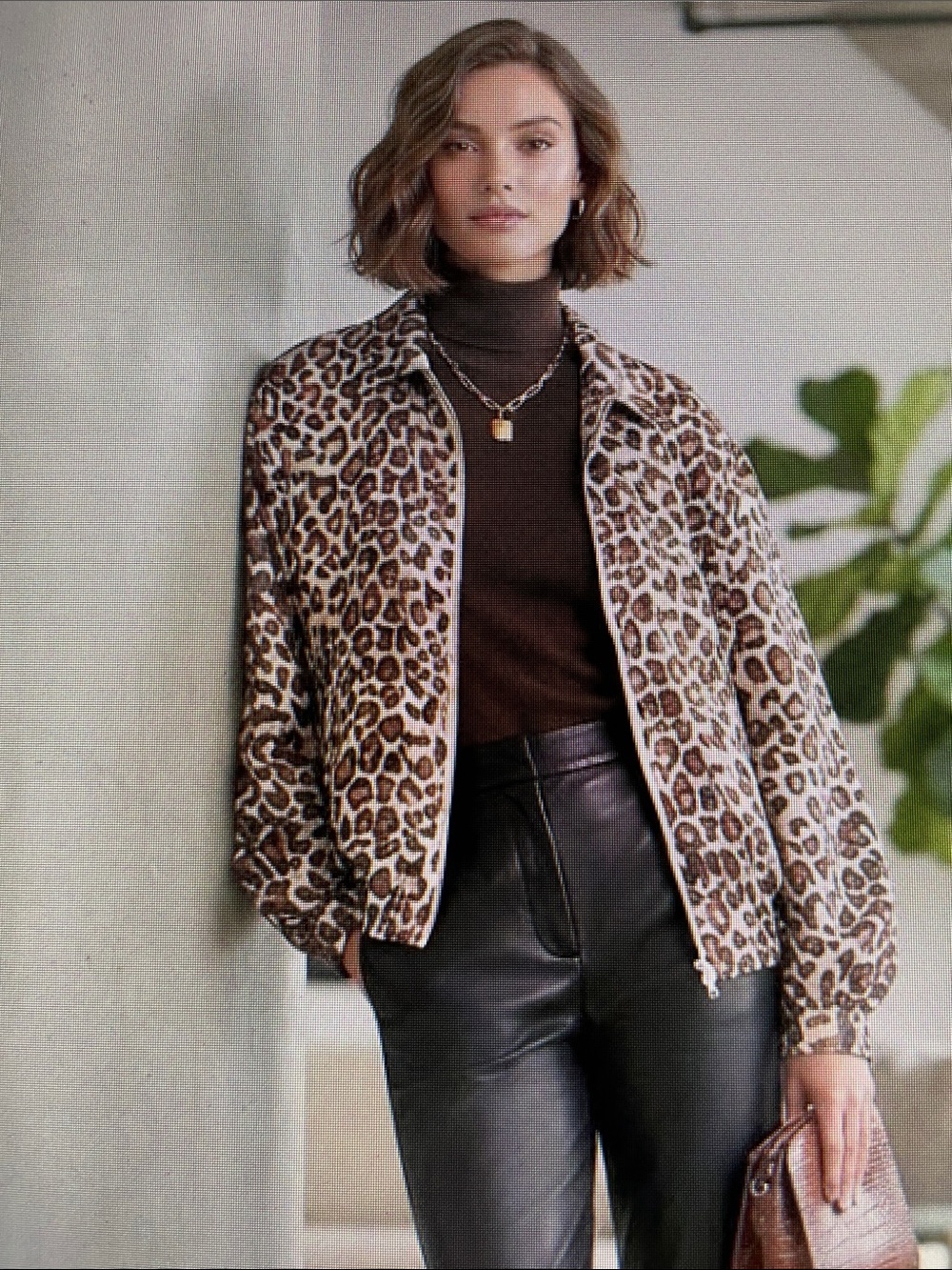 Vintage Outbrook 100% Silk Leopard Jacket – Animal Print – Retro Statement Piece